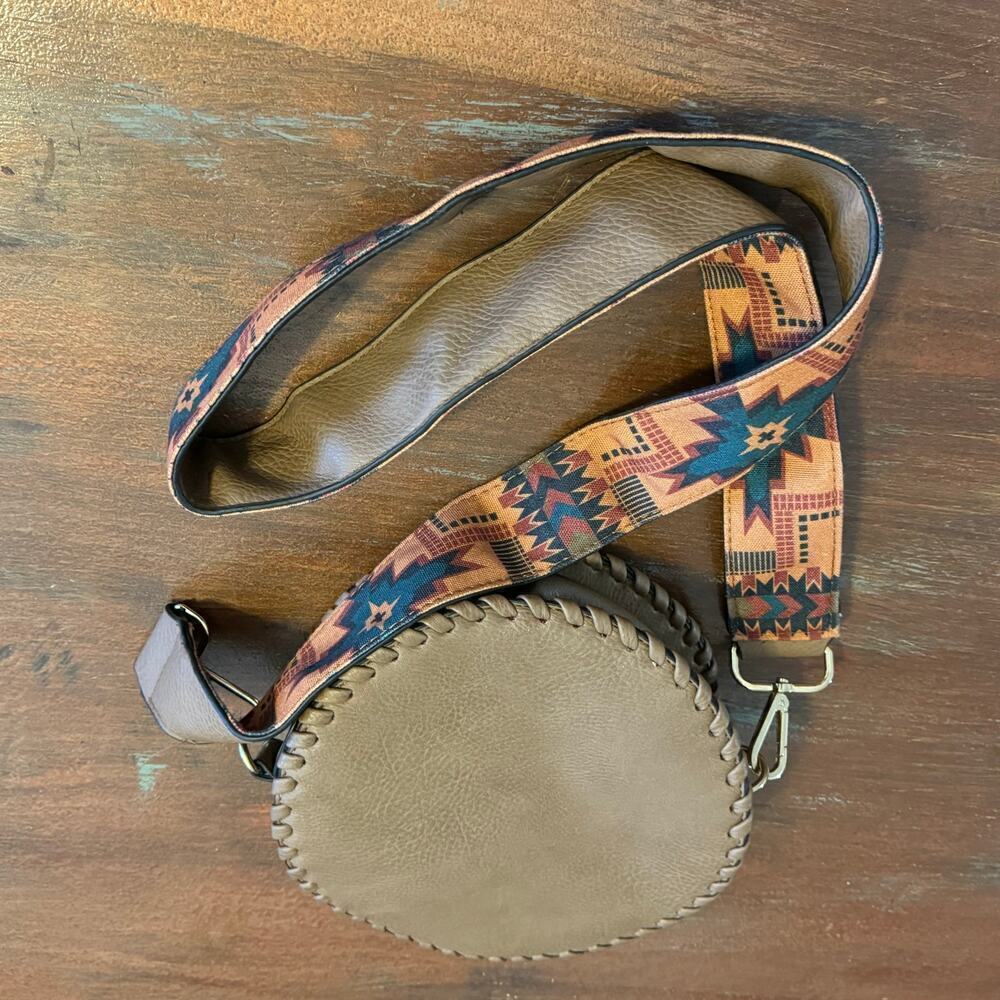 Kiss Me Couture Bohemian Style Crossbody Round Bag